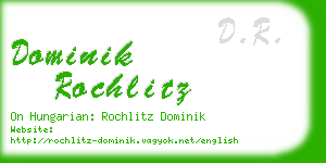 dominik rochlitz business card